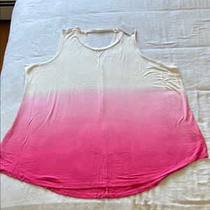 Livi Active Pink and White Ombre Tank Top
